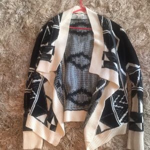 Aztec print cardigan